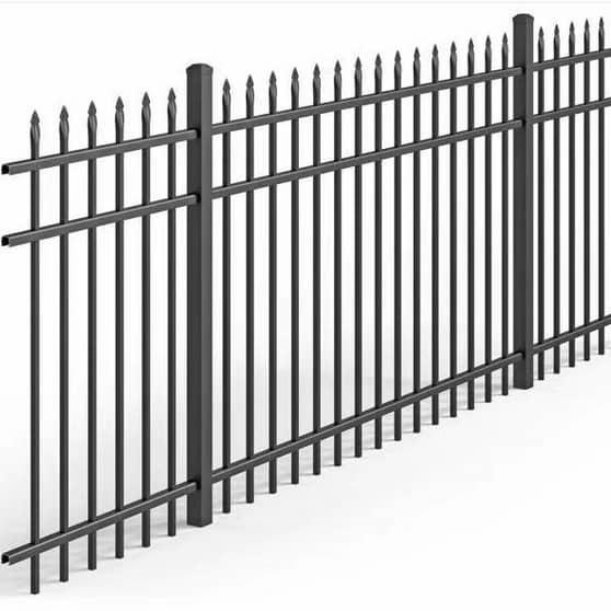 Wrought iron fence
