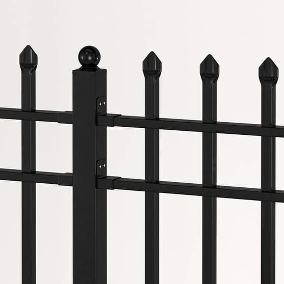 Wrought iron fence