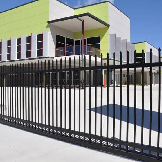 Wrought iron fence